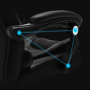 Ghế xoay văn phòng nâng hạ độ cao, có chức năng matxa, có gác chân, da PU cao cấp - Bảo Hành 2 Năm