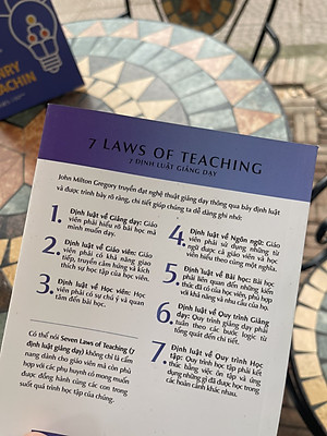 7 ĐỊNH LUẬT GIẢNG DẠY – John Milton Gregory – Saralen Trần _ Huệ Anh dịch – Times Book - NXB Dân Trí 
