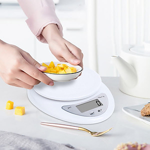 Cân Tiểu Ly Điện Tử Mini Nhà Bếp Cân Thực Phẩm Loại 5Kg Tiện Lợi Cân Tiểu Ly Điện Tử Nhà Bếp Mini Làm Bánh Đồ Ăn Nguyên Liệu Chính Xác Cao Tặng Kèm Pin