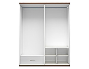 [Miễn phí vận chuyển & lắp đặt tại TP.HCM] Tủ quần áo gỗ cao cấp phong cách Bắc Âu thiết kế thông minh Ohaha (TRẮNG NÂU) - TQA013