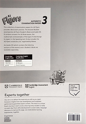 A2 Flyers 3 Answer Booklet: Authentic Examination Papers