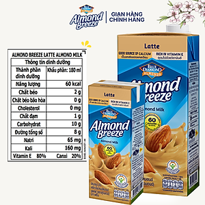 Sữa hạt hạnh nhân ALMOND BREEZE vị Latte 946ml
