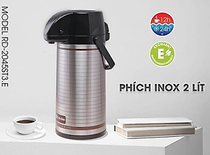 Phích đựng nước Rạng Đông nút bấm 2 lít Model: RD-2045ST3.E
