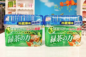 Sáp khử mùi tủ lạnh 150g, khử mùi mạnh mẽ các mùi khó chịu đáng lo ngại với sức mạnh của trà xanh - nội địa Nhật Bản