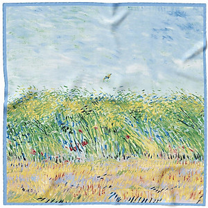 90x90cmKhăn bandana lụa quấn áo BlackPink - Khăn quàng cổ lụa vuông họa tiết tranh cổ điển Picaso