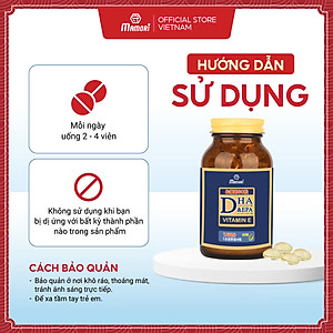 Hộp Viên Uống Bổ Xung DHA + EPA + Vitamin E Mamori Giúp Tăng Cường Trí Nhớ Tăng cường Thị Lực và Sức Khỏe Tim Mạch (455 mg x 60 viên)