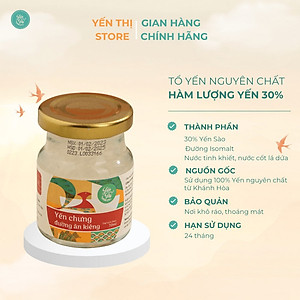 (Tặng muỗng gỗ đơn 450k)Yến Thị- Yến Chưng Không Đường -30% -Quà Tặng