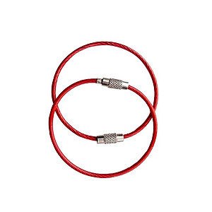 COMBO 5 MÓC KHÓA VÒNG DÂY THÉP KHÔNG GỈ ( ĐỦ MÀU )