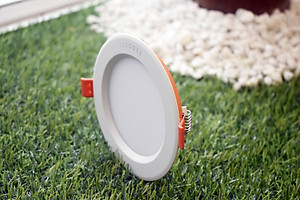 Đèn LED âm trần siêu mỏng LEDGOES 9W lỗ khoét 120mm