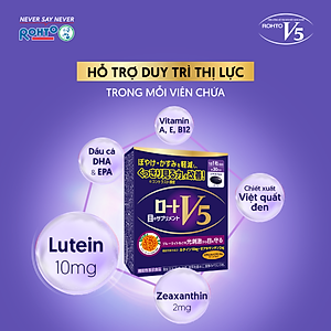 Viên uống bổ mắt Lutein Rohto V5 ( Hộp 30 viên)