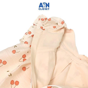 Đầm bé gái họa tiết Cherry nhí đỏ organza ánh nhủ - AICDBGRHHZHK - AIN Closet