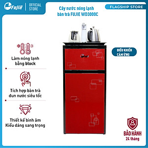 Cây nước kết hợp bàn pha trà, cafe FujiE WD3000C - Hàng chính hãng