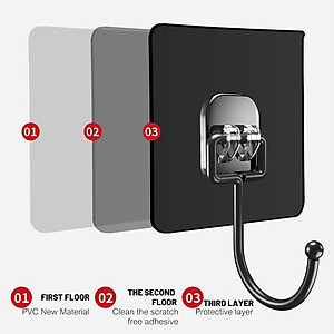 Combo 10 móc treo đồ dán tường