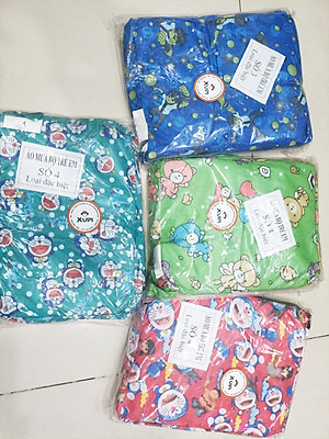 Bộ Áo Mưa Trẻ Em Vải Dù Hoạt Hình Cho Bé Từ 9-11 Tuổi, Áo Mưa Trẻ Em Cute, Chống Thấm An Toàn