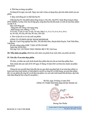 Viên sắt, acid folic, DHA, vitamin & khoáng chất Fe-NANA - Hộp 30 viên