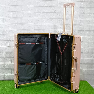 Vali Kéo Khung Nhôm Khóa Sập Mạ Vàng NiceVilla 