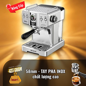 Máy pha cà phê espresso CF05 PRO chuyên nghiệp toàn diện DIY, giảm áp tự động an toàn nâng cấp, Hàng Chính Hãng