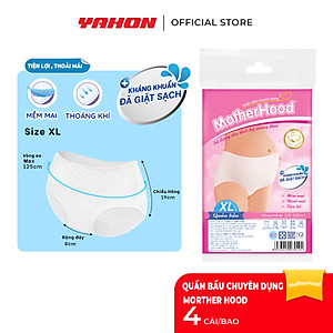 [Tặng 2 Khăn Ướt Cồn/Bao] Set 4 Bao Quần Lót Bầu MOTHERHOOD | Đã Giặt Sạch, An Toàn, Tiện Lợi