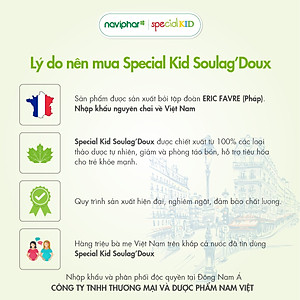 TPBVSK Special Kid Soulag'doux - Hỗ trợ nhuận tràng, hỗ trợ giảm táo bón (125ml) [Siro – Nhập khẩu Pháp]