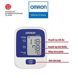Máy đo huyết áp bắp tay Omron Hem 8712 | Thương Hiệu Nhật Bản - Công Nghệ Intellisense Tự Động