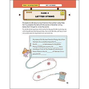 Sách Level Up - 100 Trò Chơi Từ Vựng Tiếng Anh Lớp 4