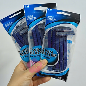 Dao Cạo Râu 2 Lưỡi Kép Kai 12532 - Besty BSTX-2PF2 (Set 5 cây)