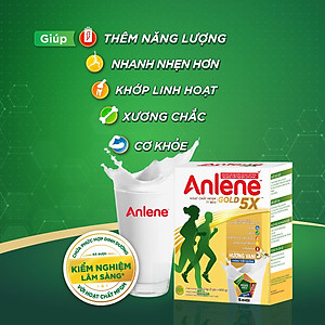 Combo 2 Sữa Bột Anlene Gold Hương Vanilla (Hộp giấy 1200g) - Tặng ấm đun Điện Quang hoặc Bình Nước