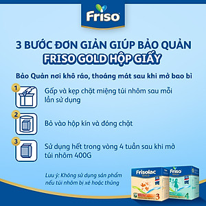 Sữa Bột Frisolac Gold 3 Hộp Giấy 2KG cho bé từ 1-2 tuổi