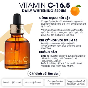 Serum Chuyên Nám Goodndoc Vitamin C 16.5 Daily Whitening Serum Giúp Trắng Sáng Da, Hỗ Trợ Giảm Thâm Nám, Chống Lão Hóa - GoodnDoc Vitamin C 30ml