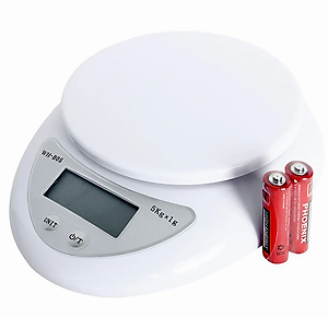 Cân điện tử GDA001 cân nhà bếp 5kg, chia thực phẩm, cân tiểu ly electronic Kitchen và pinAAA