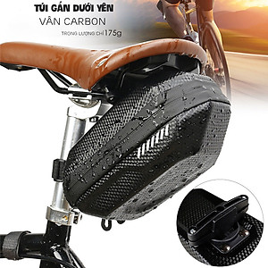 Túi Gắn Gác Yên Sau Xe Đạp Gác Yên Vân Carbon Cao Cấp Chất Liệu EVA MaiLee