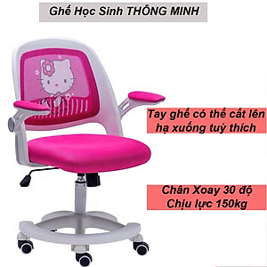 Ghế Học Sinh Chân Nhựa Xoay, Lưng Trung CAPTIAN - Hàng Nhập Khẩu