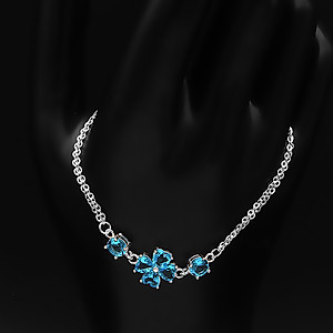 Lắc Tay Nữ Bạc Hiểu Minh LTU482B cỏ 4 lá may mắn bạc ta