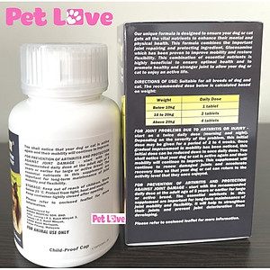 5 viên Natural Pet bổ sung dinh dưỡng và Glucosamine hỗ trợ xương khớp cho chó mèo