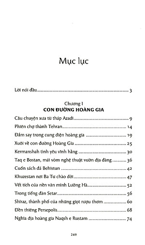 Sách Vàng Son Một Thuở Ba Tư - Tập Du Ký