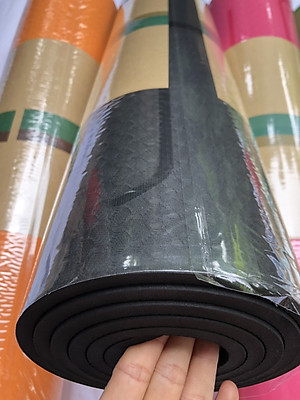 Thảm tập yoga định tuyến TPE 6mm 1 lớp (Kèm túi và dây buộc)