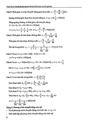 Vật Lý 10 - Tuyệt Kỹ Các Thủ Thuật Giải Nhanh Tự Luận - Trắc Nghiệm