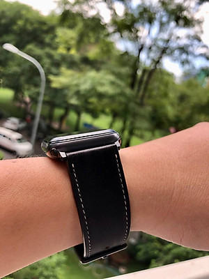 Dây Da Đồng Hồ HANNSON LEATHER Dành Cho Apple Watch, Nhiều Màu, Đủ Size - Hàng Chính Hãng