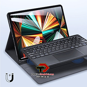 Bao da kèm bàn phím cho iPad Air 5 2022 10.9 inch chính hãng Dux Ducis có bàn di chuột TrackPad - Hàng chính hãng 