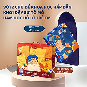 Đồ chơi lắp ráp mô hình lắp ghép robot vũ trụ, Đồ chơi khoa học Stem cho bé 5,6,7,8,9,10 tuổi Mideer stembox