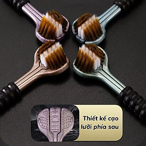 COMBO 4 Bàn Chải Đánh Răng 3 Mặt, Bàn Chải Đánh Răng Đa Chiều Làm Sạch Đồng Thời Cả 3 Bề Mặt Của Răng, Lông Mềm Mượt