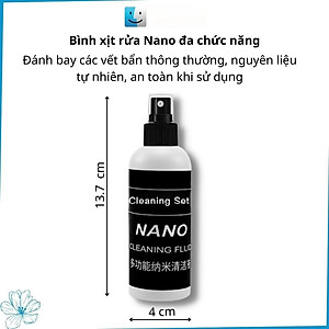 Bộ Vệ Sinh Macbook/Laptop/Lens/Máy ảnh/Điện thoại Bình Xịt Khử Khuẩn, Kiêm Khăn Lau_ Kèm Chai Dung Dịch An Toàn Cho Da - Hàng Nhập Khẩu