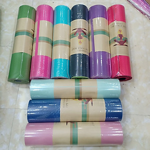 Thảm Tập Yoga 2 Lớp TPE 6mm Cao Cấp - Thảm Tập Gym và Yoga Chuyên Nghiệp QS - Giao ngẫu nhiên