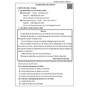 Đề Kiểm Tra Tiếng Việt 4 - Tập 2