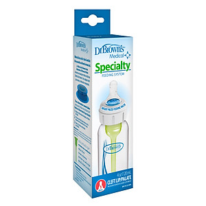 [ 417 ] Bình sữa Y Tế cổ thường 120ml, thiết kế hỗ trợ cho trẻ gặp khó khăn khi bú bình