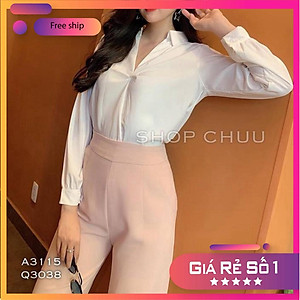 Quần ống rộng nữ_ Quần Tây Công Sở Basic Ống Suông Túi Xéo có Size MS206 _CHUẨN ĐẸP