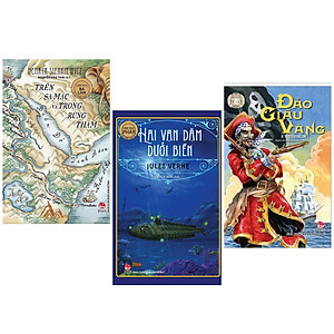 Combo Đảo Giấu Vàng + Hai Vạn Dặm Dưới Đáy Biển + Trên Sa mạc và Trong Rừng Thẳm