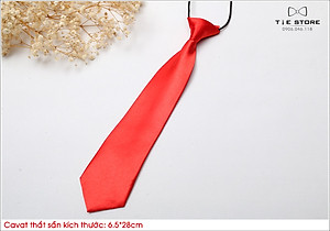 Cà vạt nữ thắt sẵn bản nhỏ 6*26cm- cavat vạt thắt sẵn