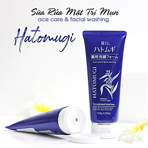 Sữa Rửa Mặt Ngừa Mụn Và Làm Sáng Da 31302 Reihaku Hatomugi Facial Foam(Tuýp 130 G)