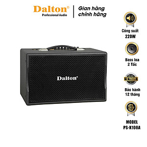 Loa karaoke xách tay công suất lớn Dalton PS-K108A 220W bass 2 tấc, loa di động tiện lợi ca hát mọi nơi - HÀNG CHÍNH HÃNG ( BẢO HÀNH 12 THÁNG )